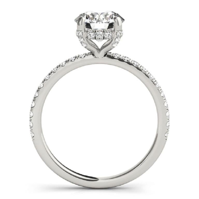 Beauvince Jewelry is excited to present this gorgeous solitaire and looks forward to customizing and creating a stunning engagement ring or alternate fine jewel for a perfectionist. With excellent cut, polish and symmetry, and none fluorescence this