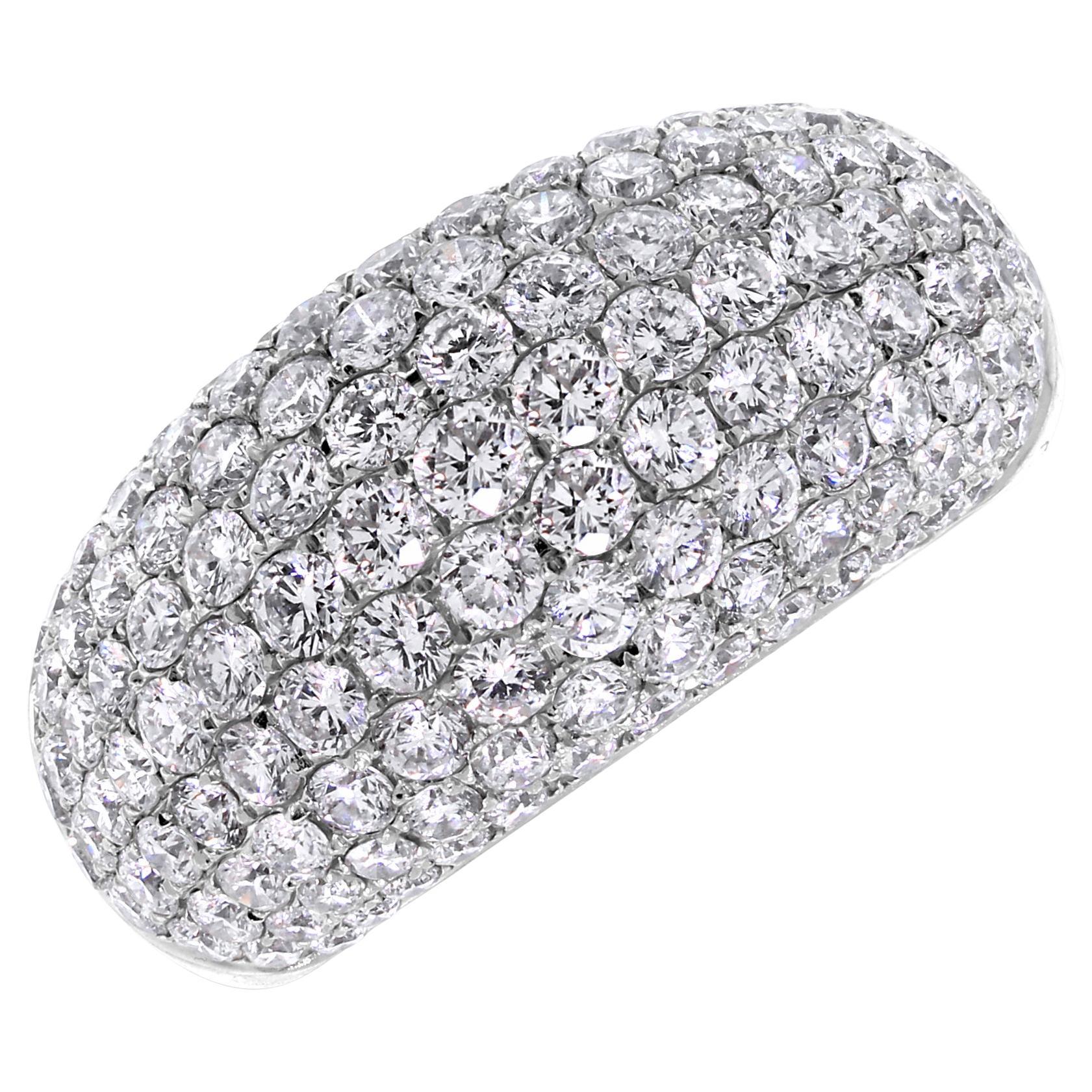 Beauvince Infinite Diamond Band (3.45 ct Diamonds) in White Gold For Sale
