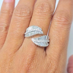 Anello Beauvince Leaf Wrap Diamond (1,39 carati di diamanti) in oro bianco