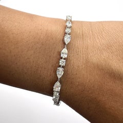Bracelet Beauvince Leaves (5,39 ct de diamants) en platine