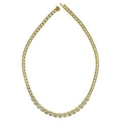 Beauvince Madeline Diamond Necklace, '4.30 Ct Diamonds', in Yellow Gold