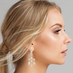 Boucles d'oreilles Beauvince Maharani (diamants de 10,05 carats) en or blanc 18 carats