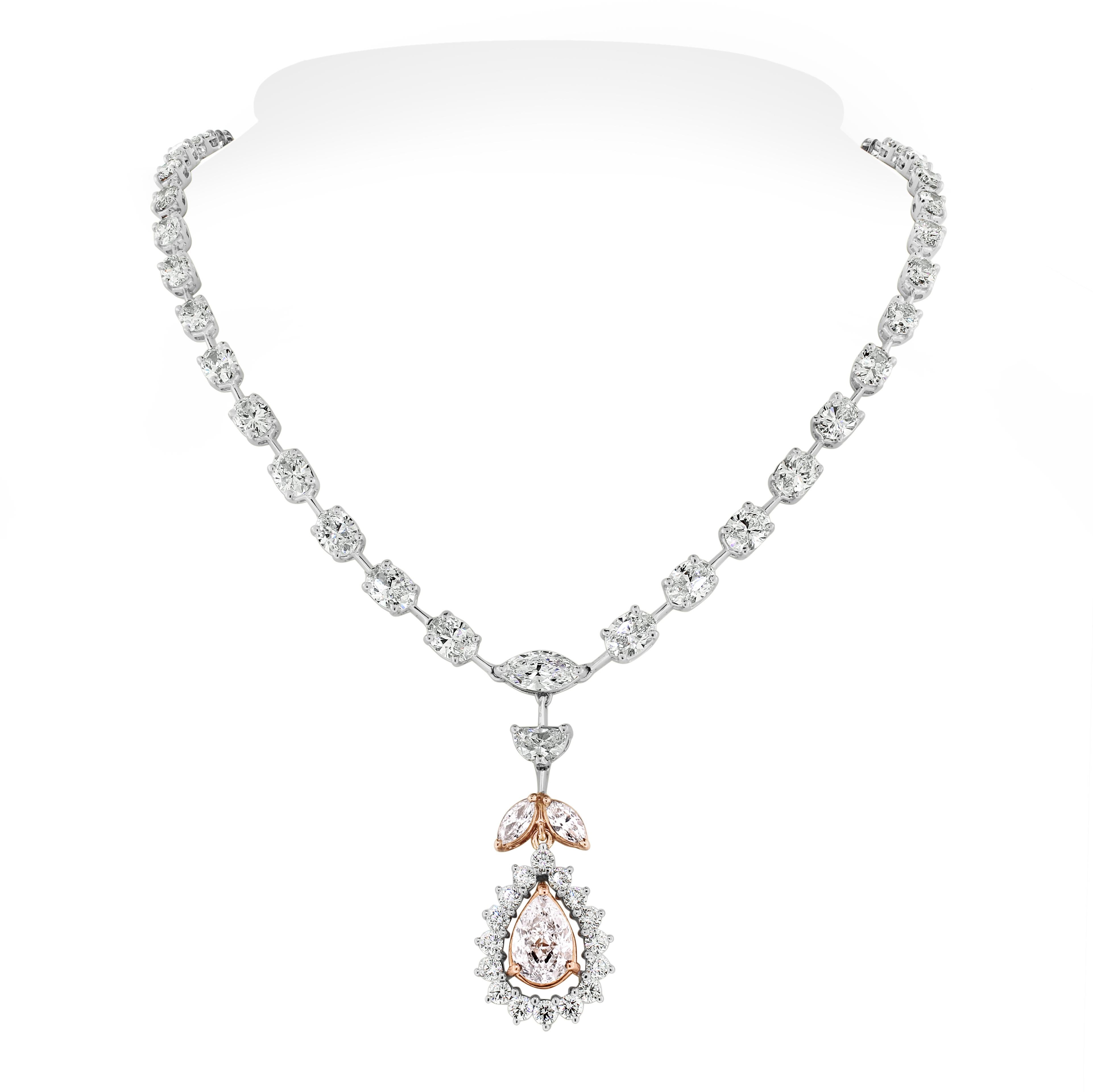 Beauvince Maira Diamond Necklace '19.26 ct Diamonds' in Gold In New Condition For Sale In New York, NY