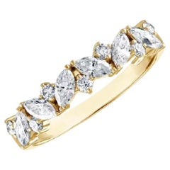 Beauvince Marjorie Diamantband (1,53 Karat Diamanten) aus Gelbgold