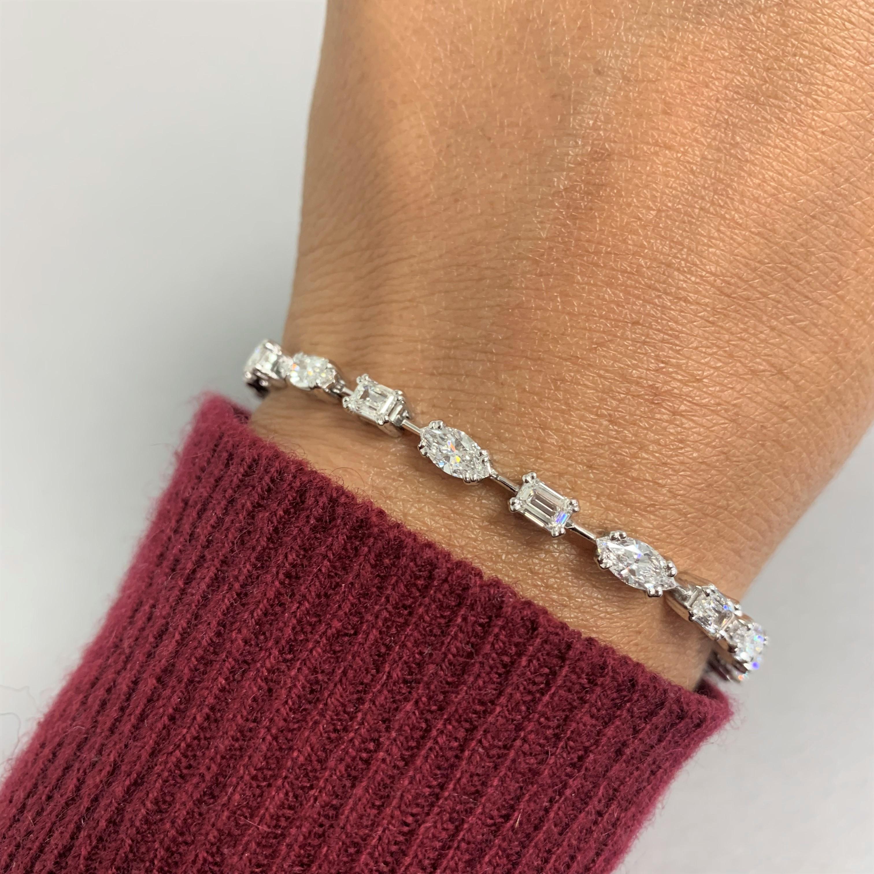 marquise diamond tennis bracelet