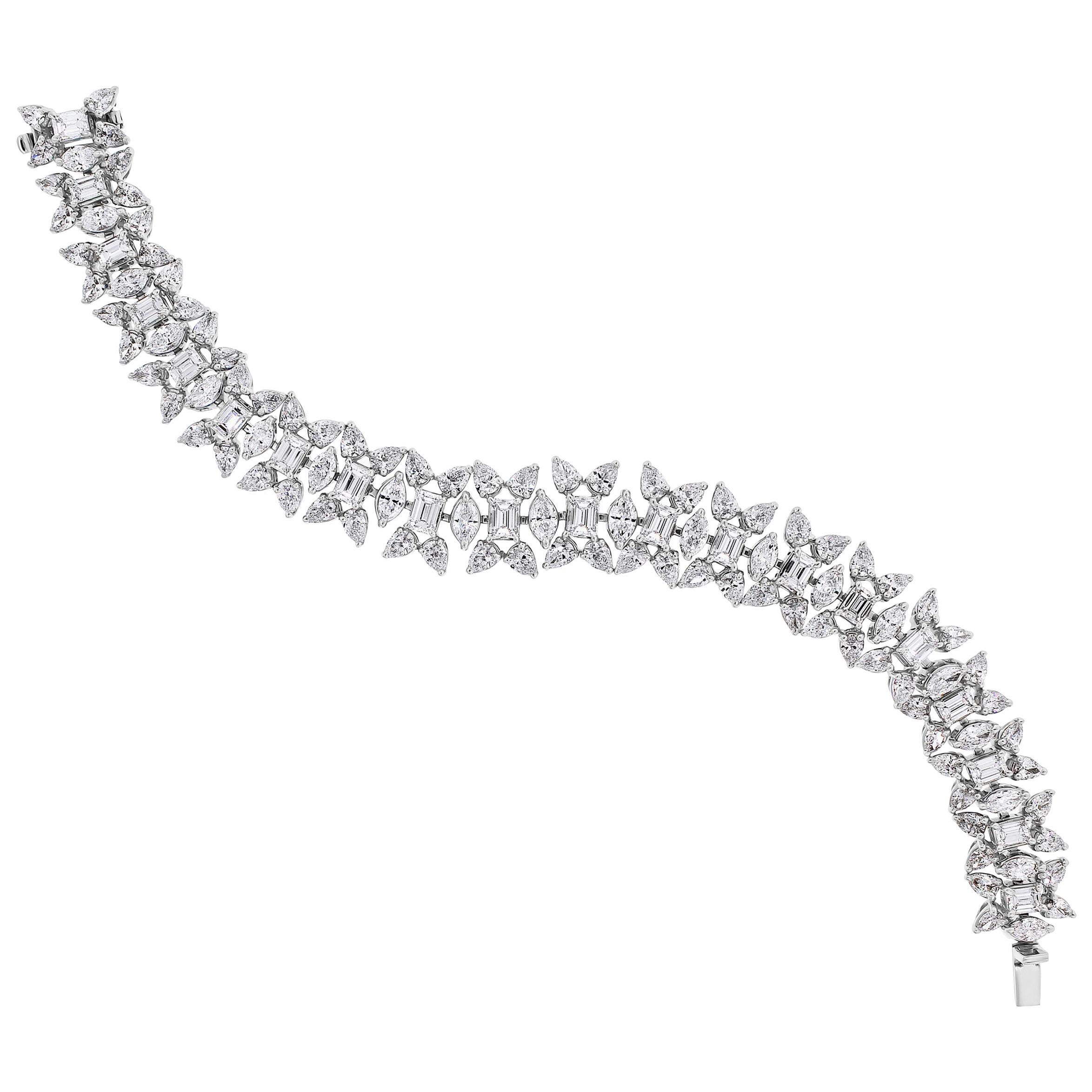 Beauvince Bracelet Misha en platine et diamants