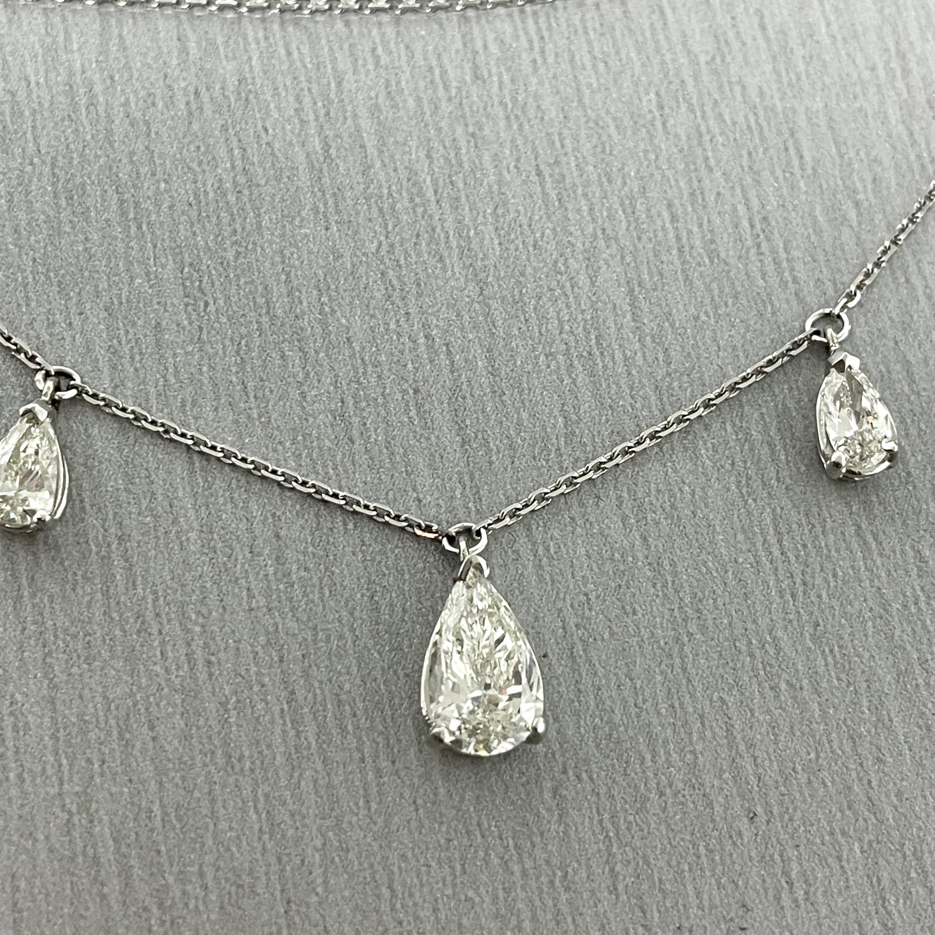 pear shaped solitaire necklace