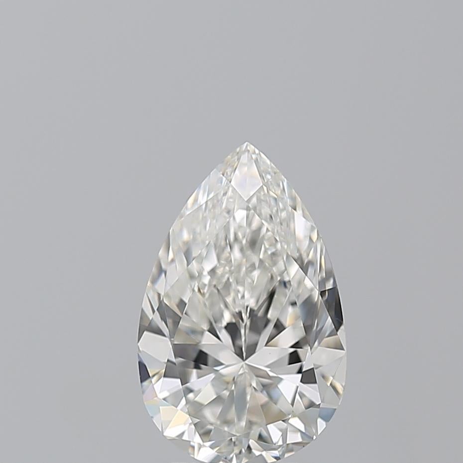 Women's or Men's Beauvince Reem Pear Shape 3 Stone Engagement Ring (3.01 ct HVS1 GIA Diamond)