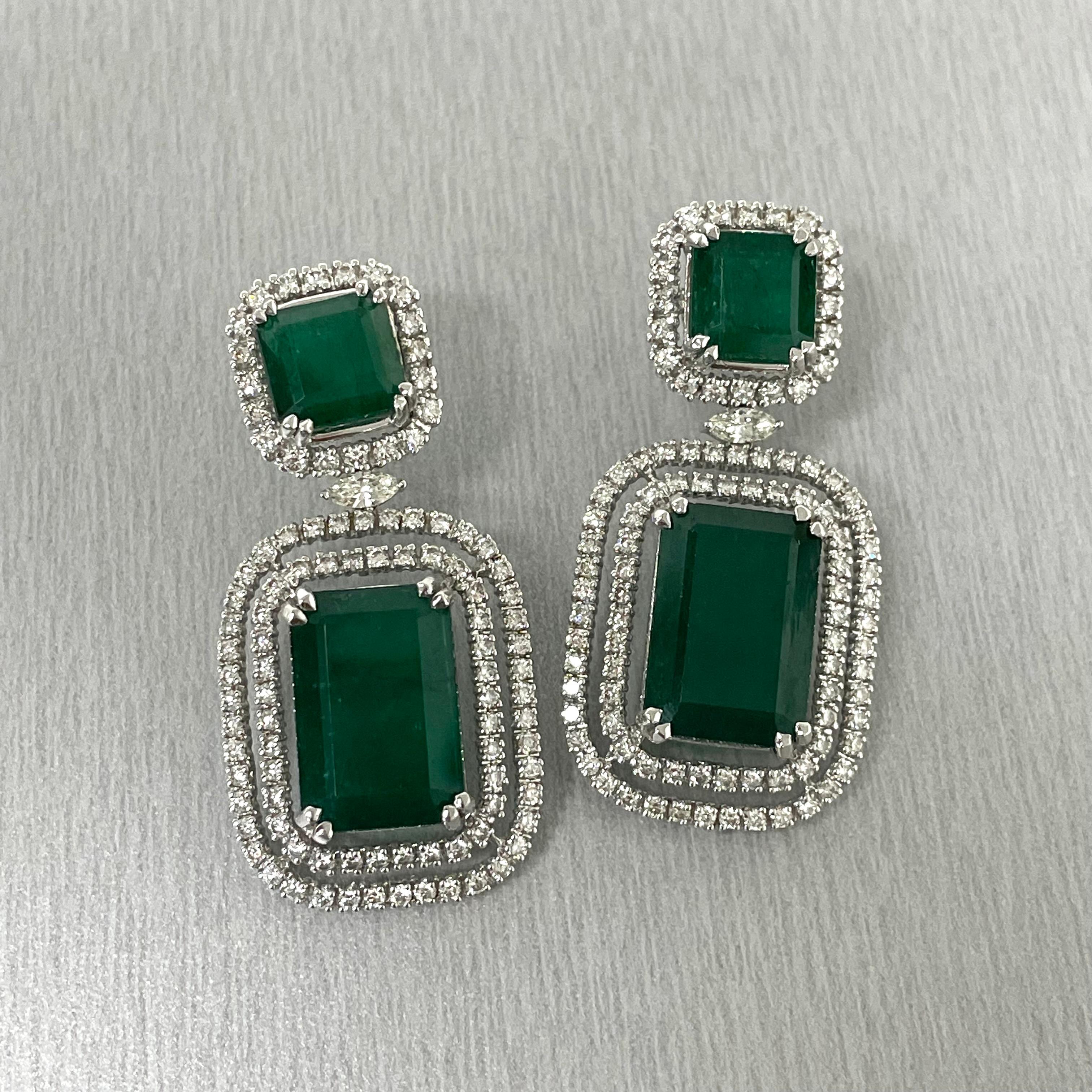 green and white gemstones