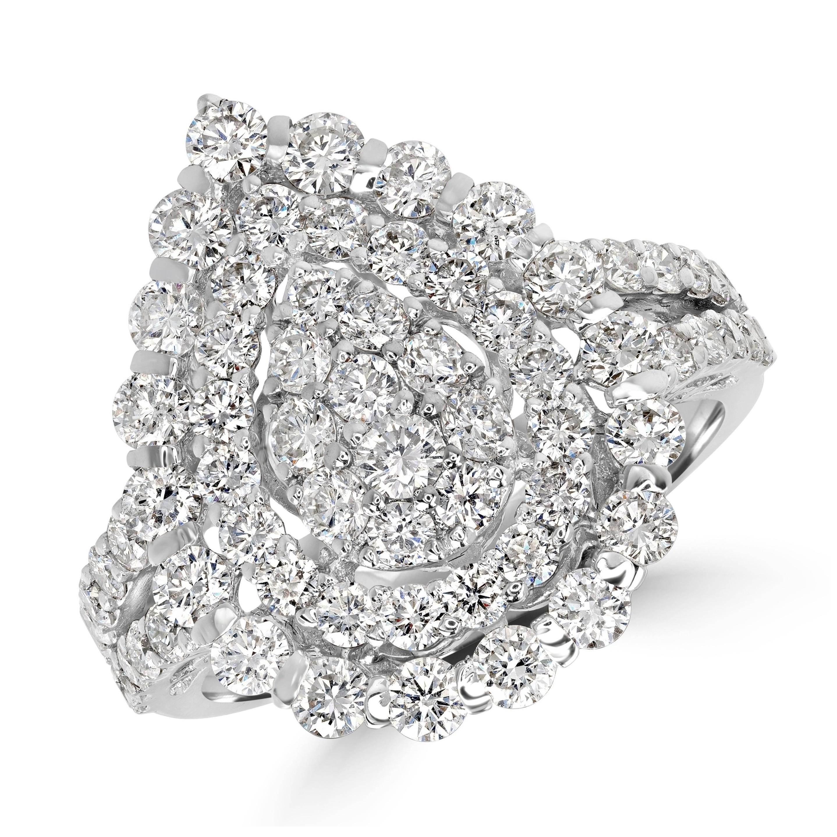 Bague Reva en or blanc (2,37 ct de diamants) de Whiting Unisexe en vente