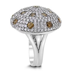 Beauvince Setas Anillo de Diamantes de 5,75 Quilates en Oro Blanco