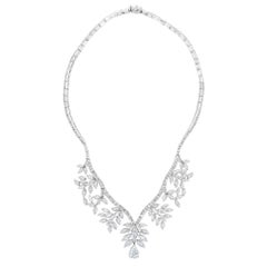 Collana Beauvince Spring Cluster Diamond (25,08 carati di diamanti) in oro bianco