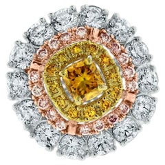 Beauvince Sun Diamond Cocktail Ring '2.58 ct Diamonds' in Gold