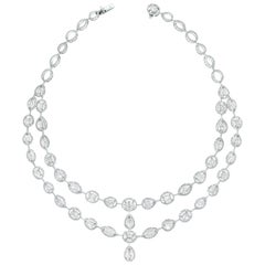 Beauvince Collier Tara en or blanc et diamants