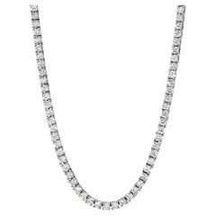 Beauvince Diamond Tennis Convertible Opera Necklace 21.40 Ct GH VVS-VS in Gold