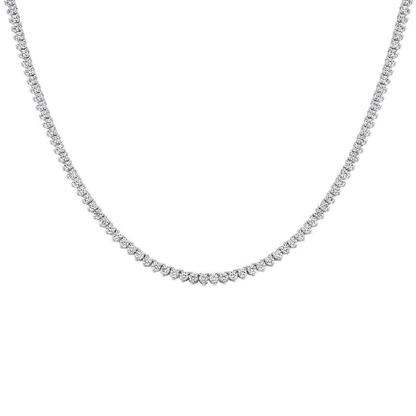 Beauvince Diamond Tennis Convertible Opera Necklace 24.65 ct GH VVS-VS in Gold In New Condition In New York, NY