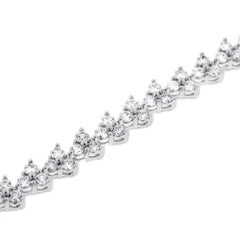 Beauvince Tian Diamond Tennis Bracelet (4.98 ct Diamonds) in White Gold