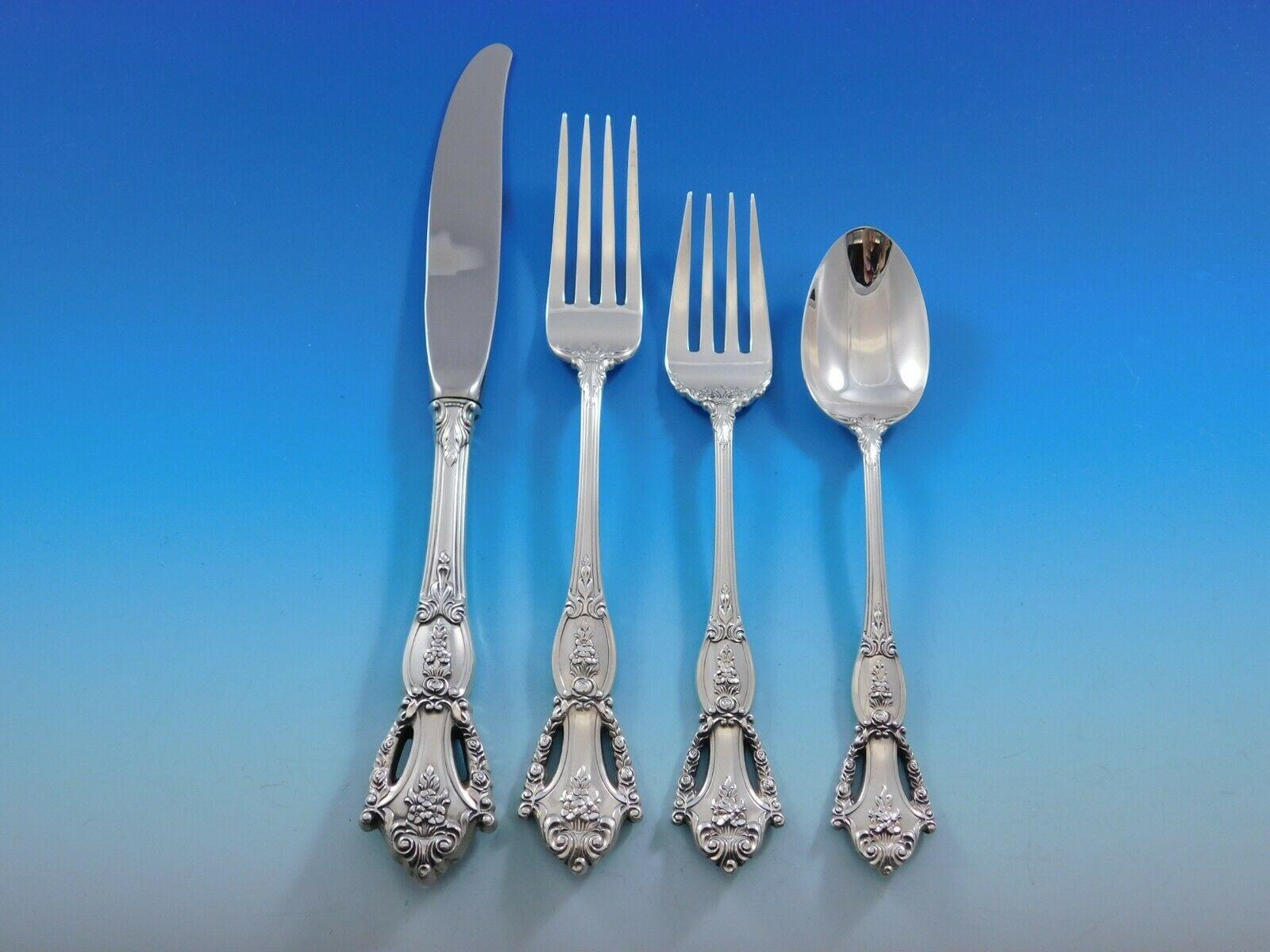 Beauvoir by Tuttle Sterling Silver Flatware Set for 12 Service 60 Pieces w/Soups In Excellent Condition In Big Bend, WI