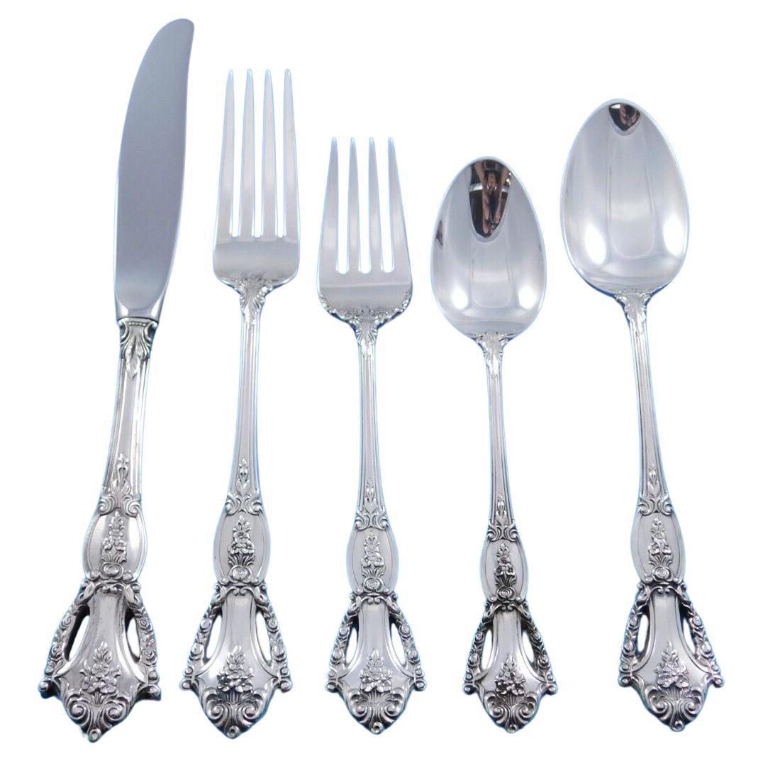 Beauvoir by Tuttle Sterling Silver Flatware Set for 12 Service 63 pieces