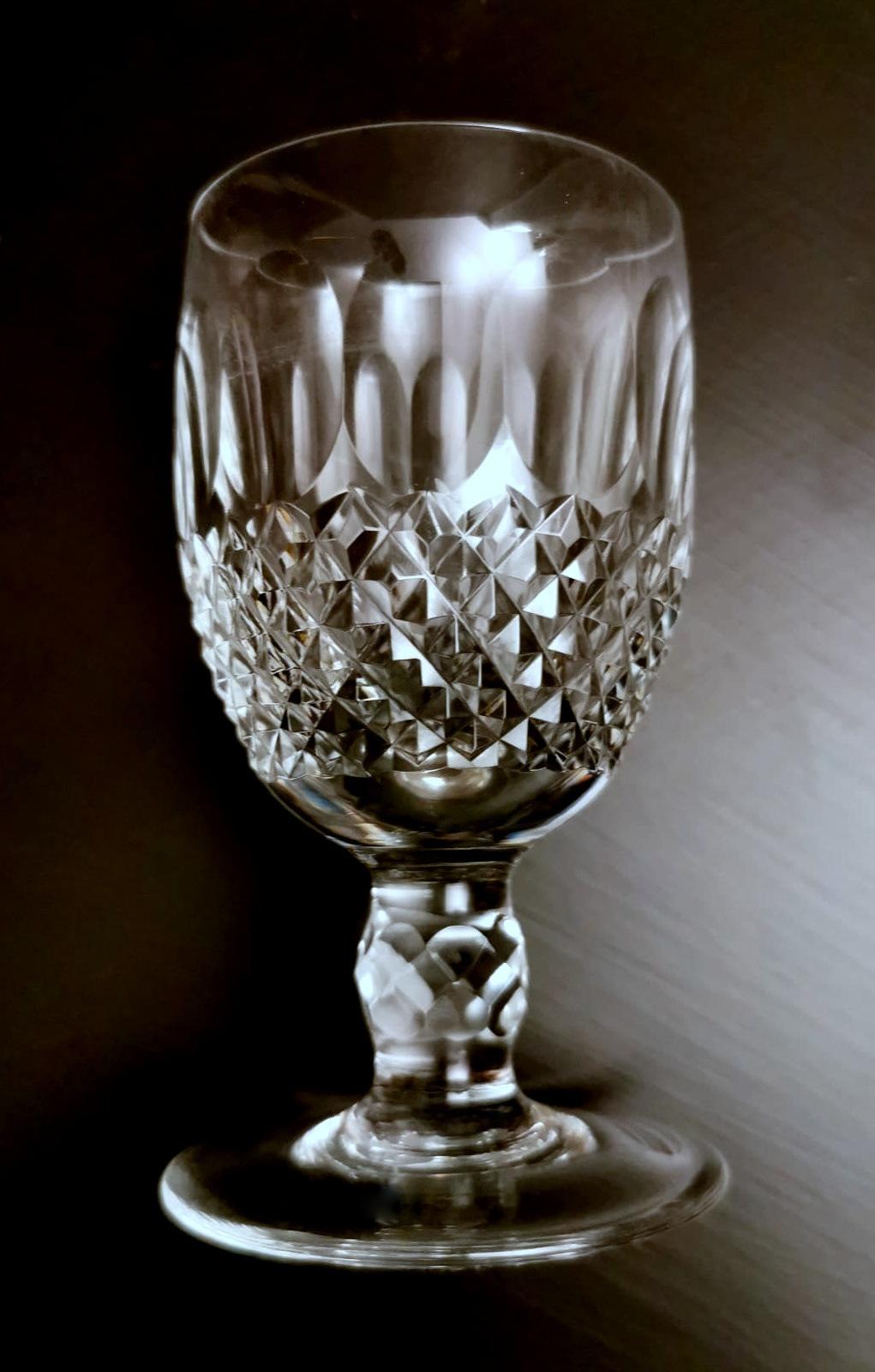 Beaux-Art Style 6 French Ground Crystal Liqueur Glasses For Sale 6