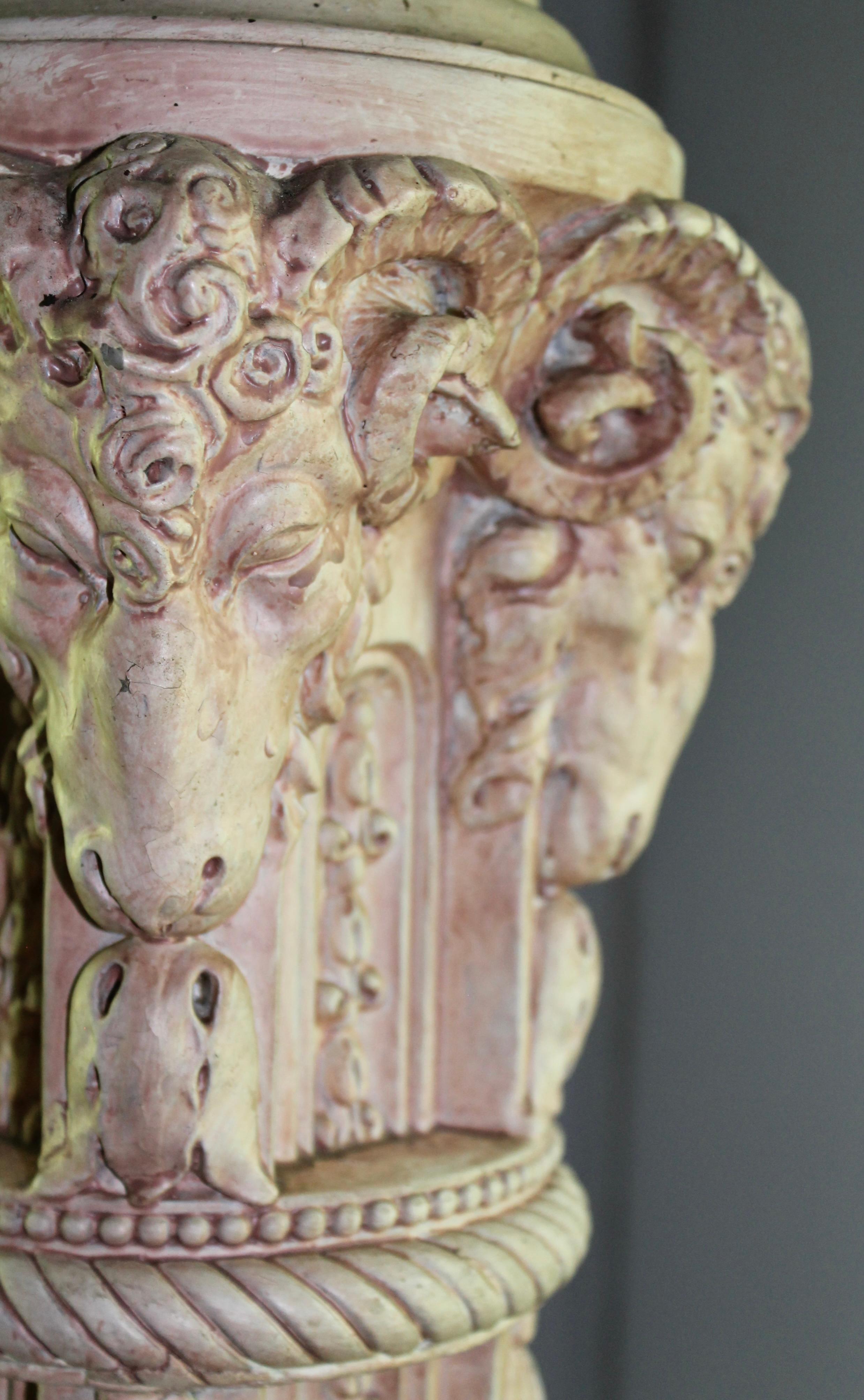 Beaux Arts Gilded Age Plaster Floor Lamp For Sale 5