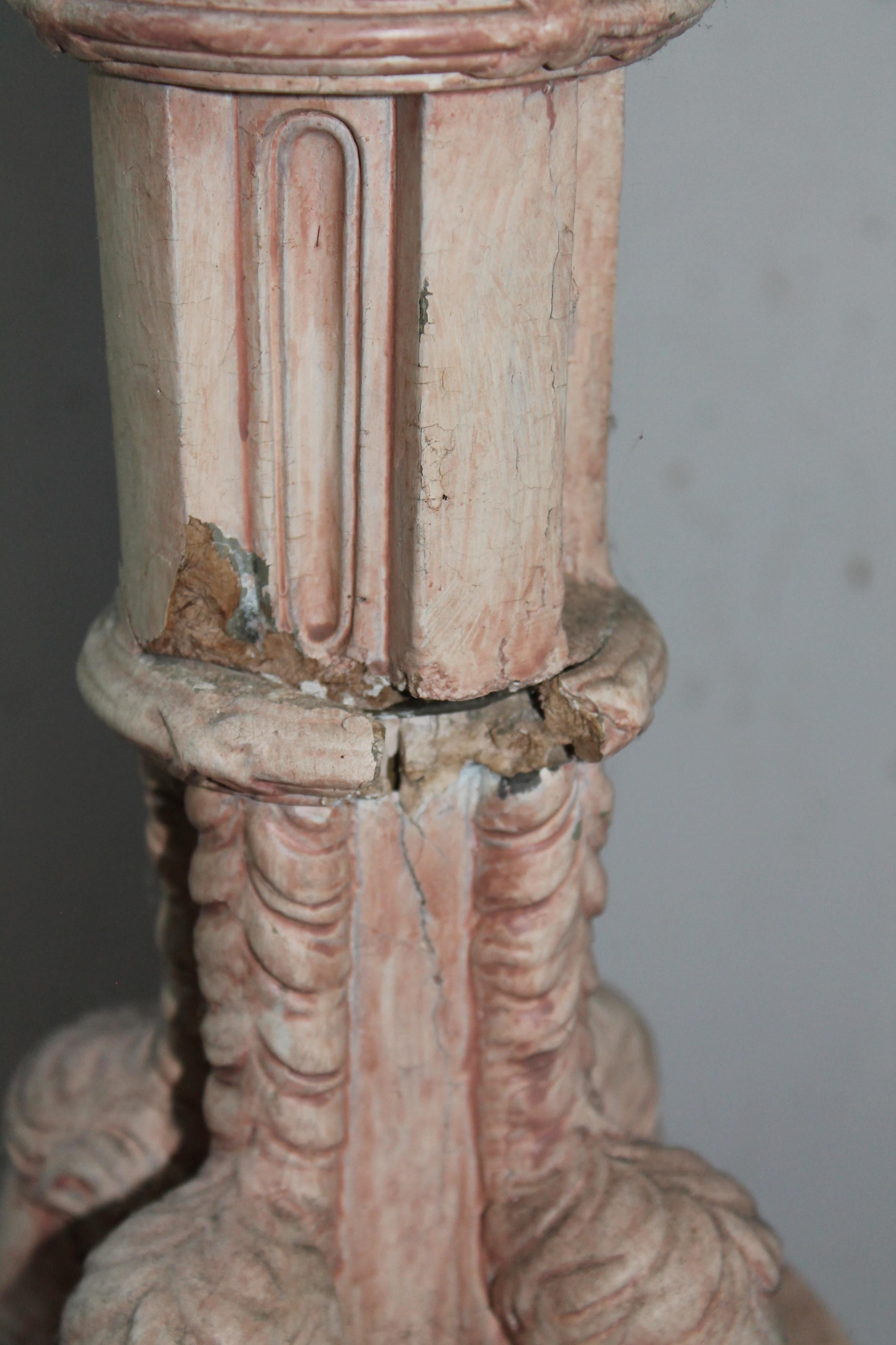 Beaux Arts Gilded Age Plaster Floor Lamp For Sale 7