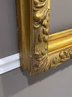 Beaux Arts Gold Leaf and Gesso Frame, likely British, circa 1880-90