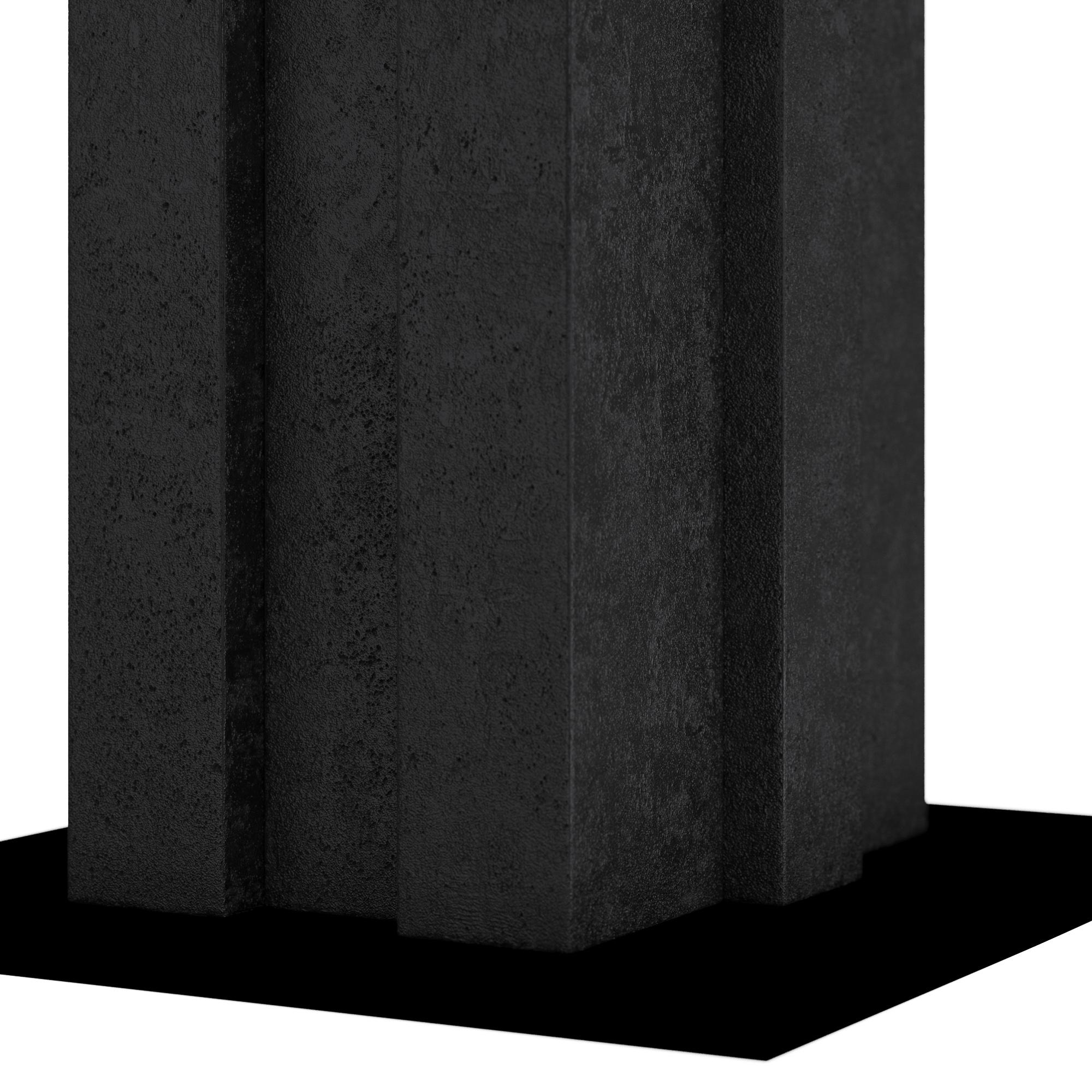 Lámpara de pie Beaux PFC12-SH017 - Negro, Lavastone Lino en venta