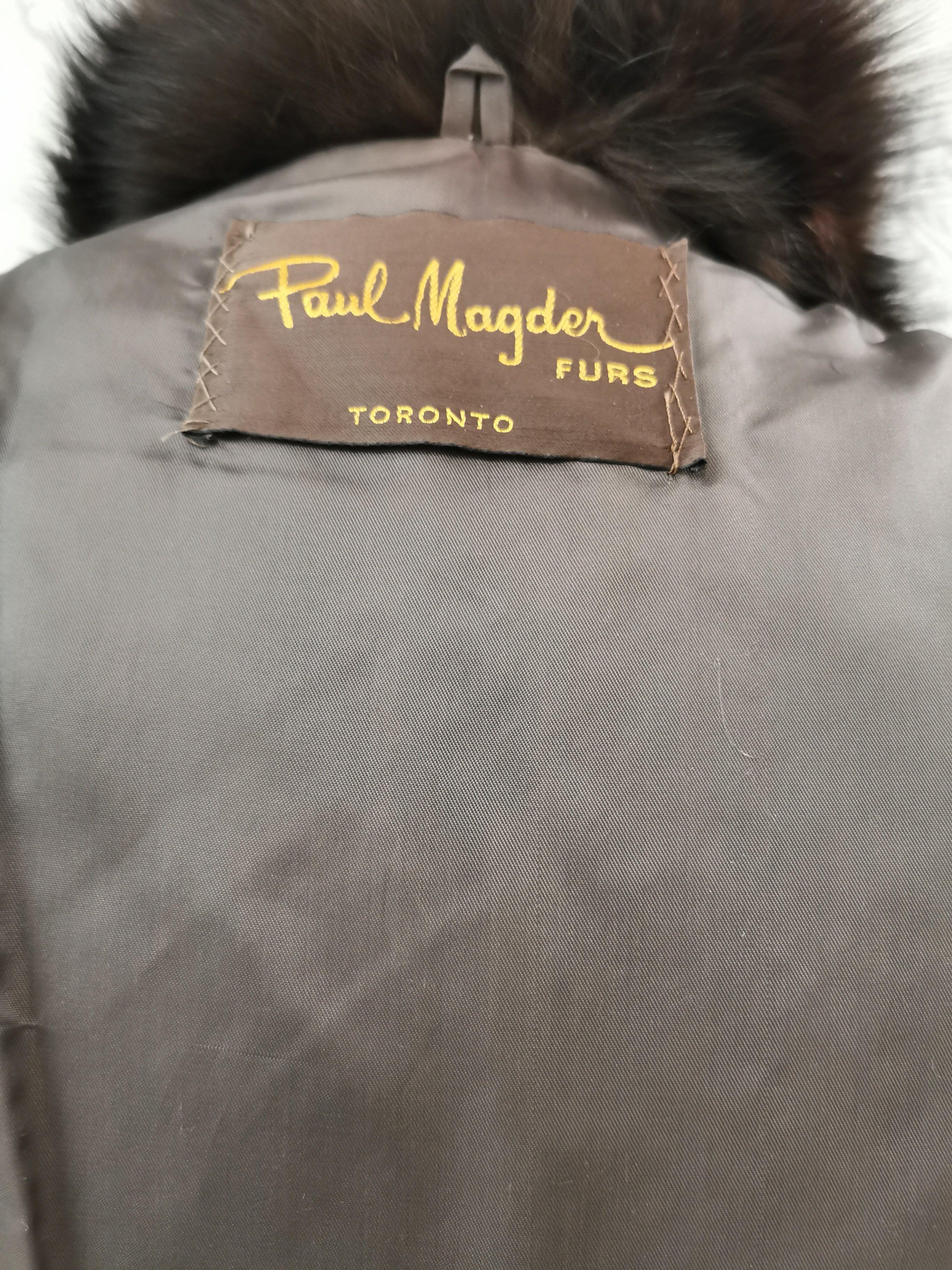 Brand New Paul Madger Beaver Fur Coat Fox Fur Trim and Sleeves (Size 10-M) 5