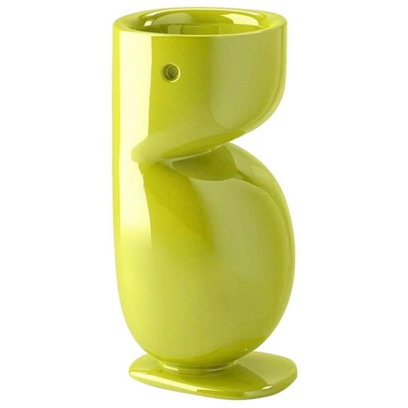 Beaver Pot in Lacquered Green Polyethylene by Matteo Zorzenoni for Plust For Sale