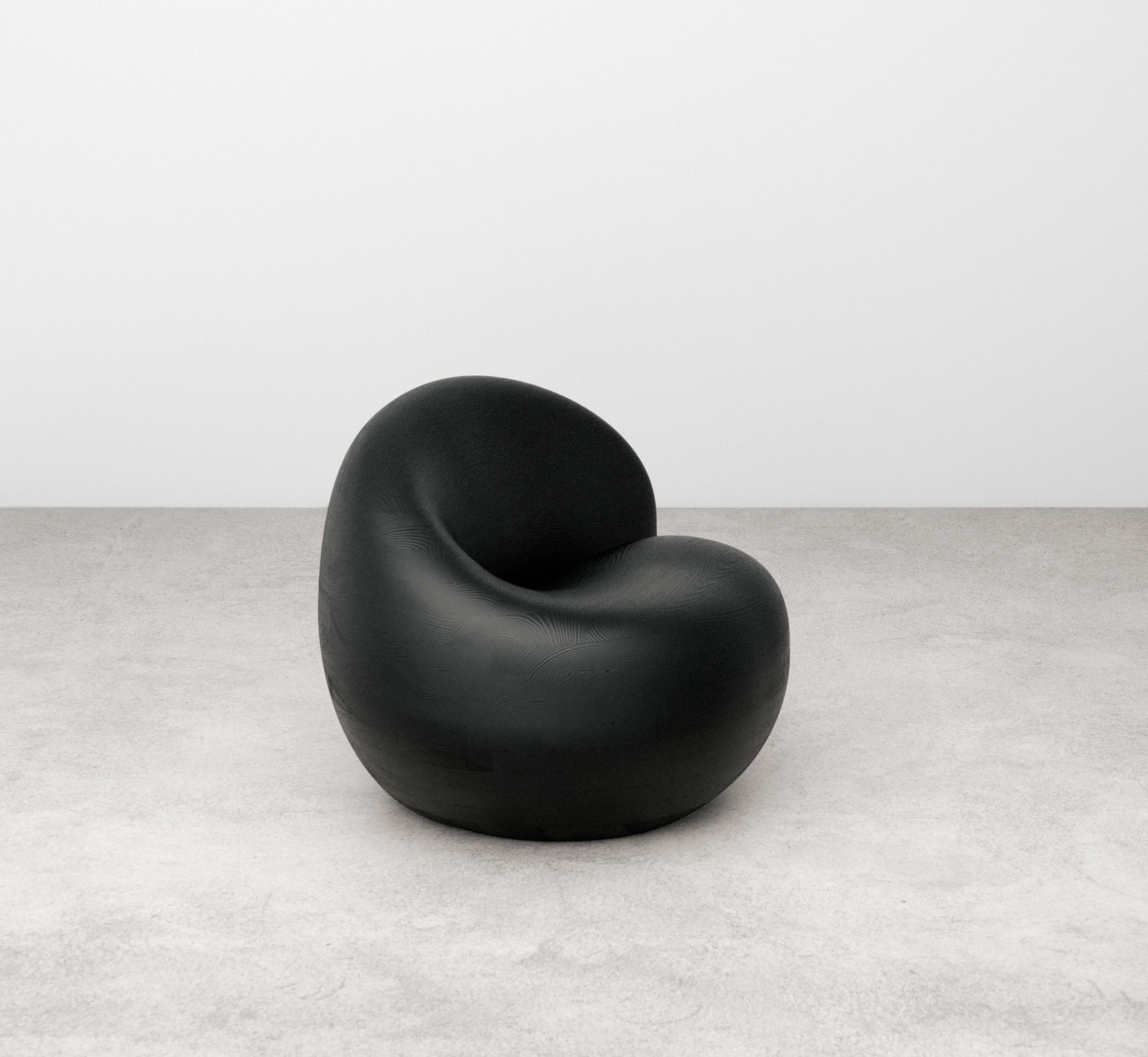 Silla Beaver Tail de fresno ebonizado by Objects & Ideas en Nuevo estado para la venta en Brooklyn, NY