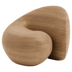 Beaver Tail Chair in White Oak by Objects & Ideas
