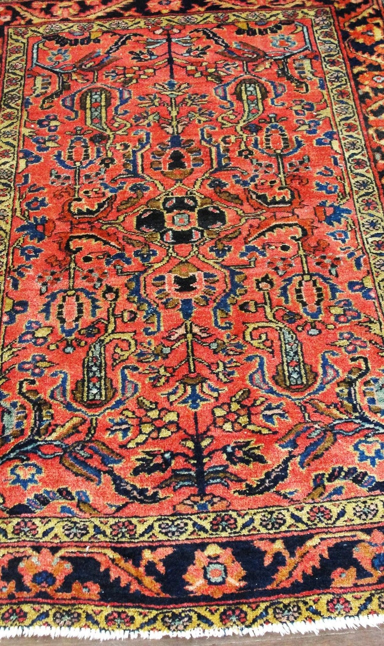 Beaytifull Antique Persian Lilihan Rug at 1stDibs