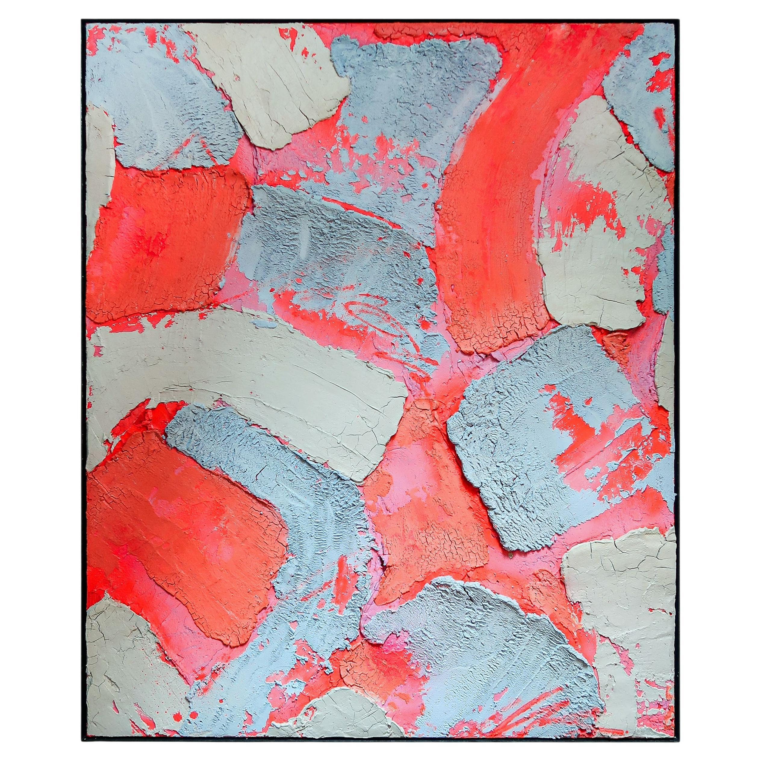 BEBE - Battle of Gender - Abstract Contemporary wall art - Blue Pink painting