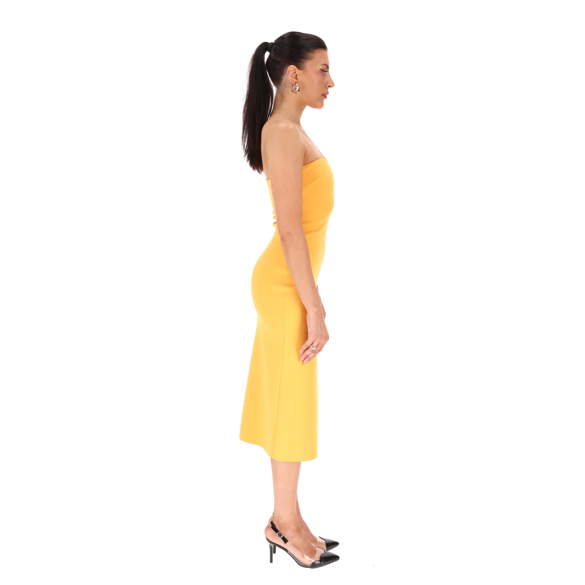 Orange Bec + Bridge Asymmetric One-Shoulder Midi Dress For Sale