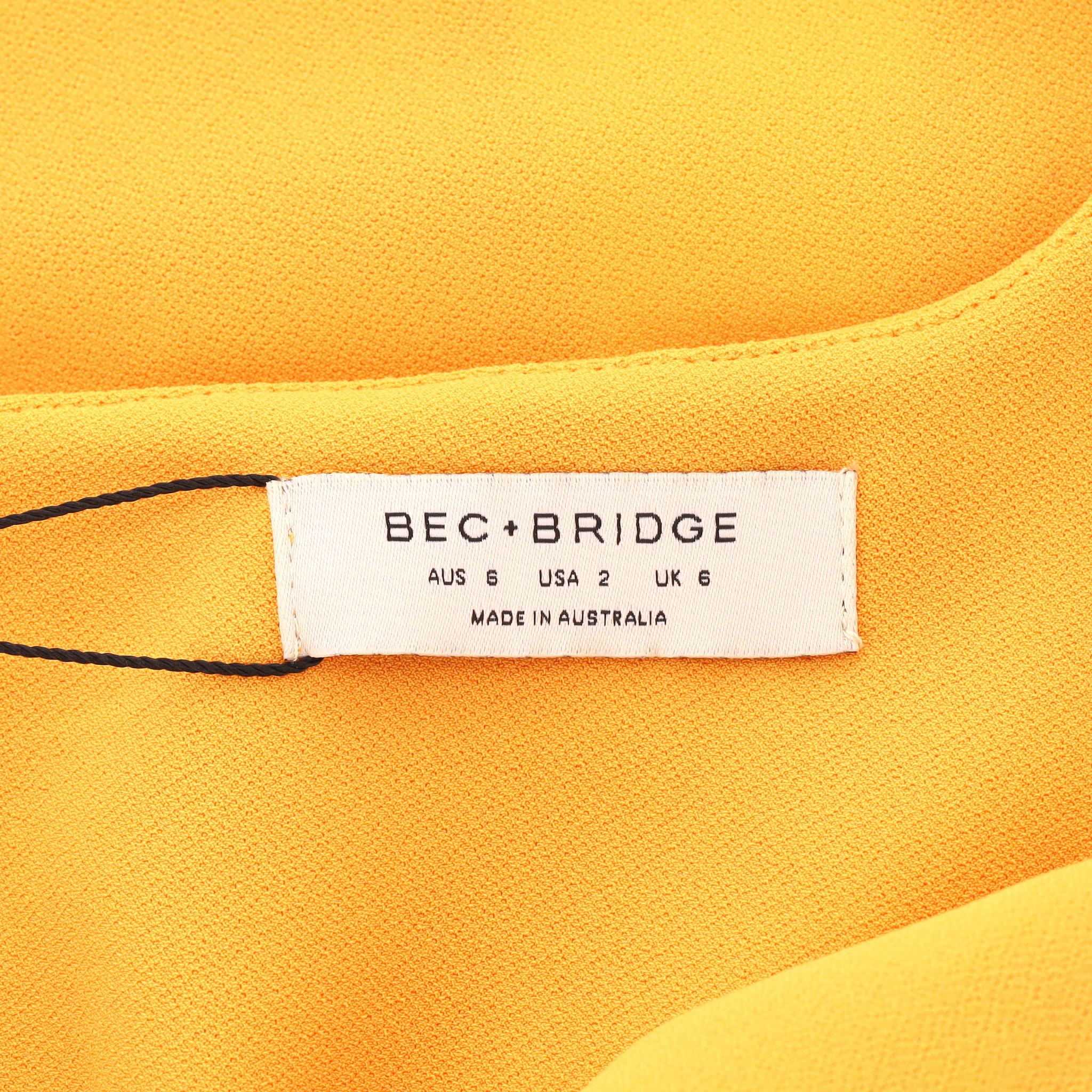 Women's Bec + Bridge Asymmetric One-Shoulder Midi Dress For Sale