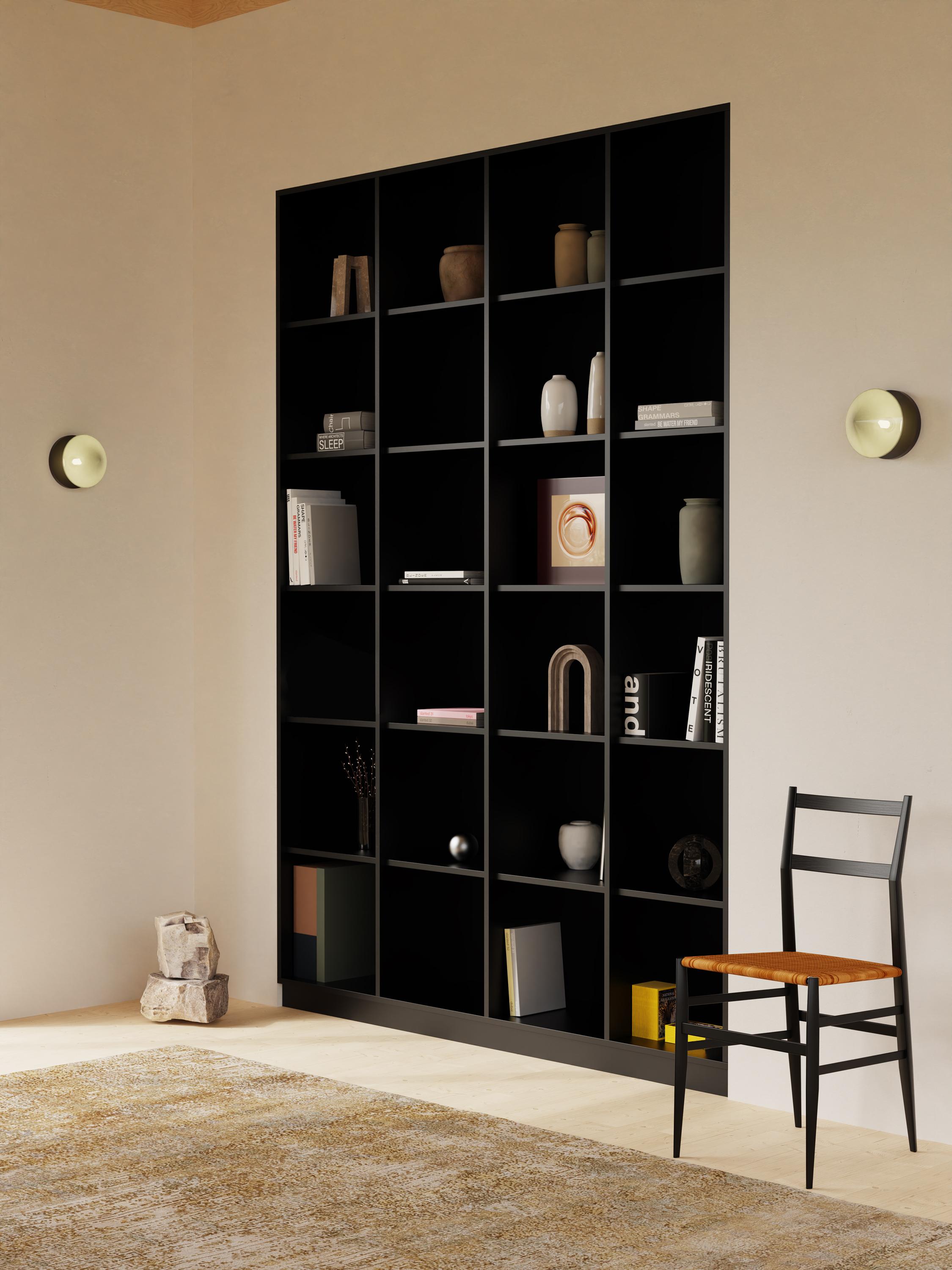 Contemporary Bec Brittain FKA Themis Surface Mount, Brass LED and Hand Blown Glass For Sale