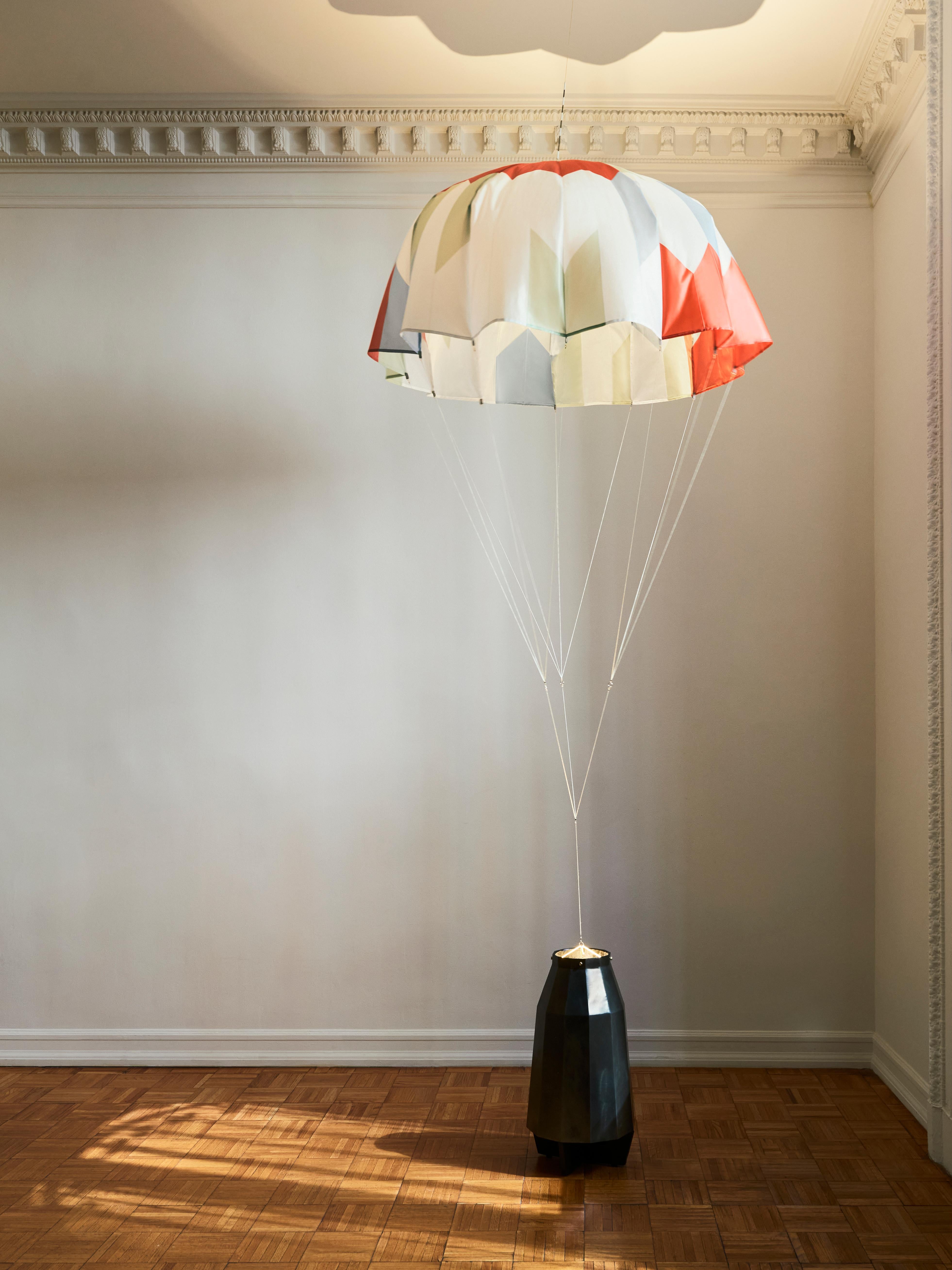 Parachute Floor Lamp 'Florence 1' by Bec Brittain In New Condition For Sale In New York, NY