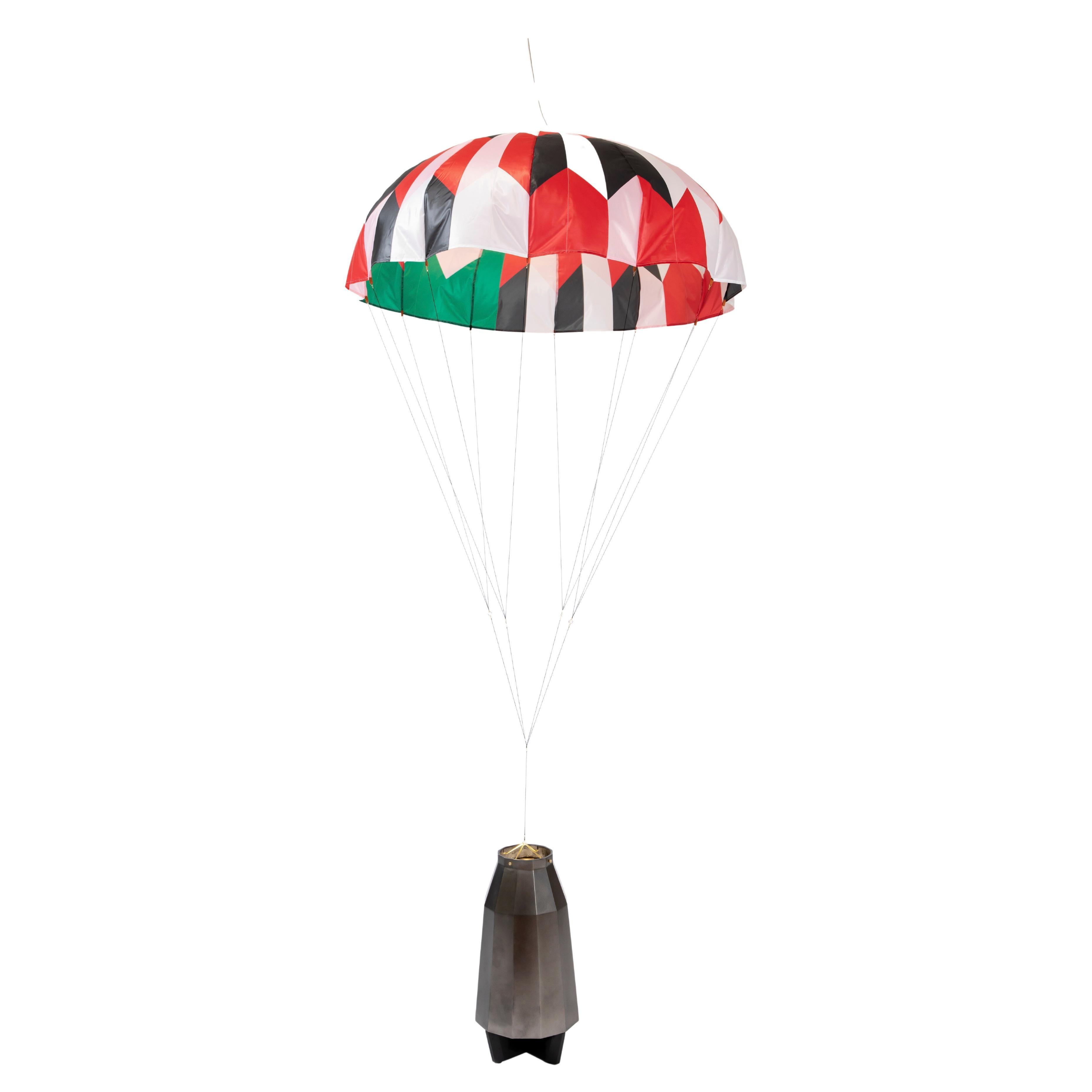 Lampadaire en forme de parachute Julius 2 de Bec Brittain en vente