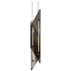 Bec Brittain Resolute Hang Flags, Mirror and Polished Nickel LED Chandelier