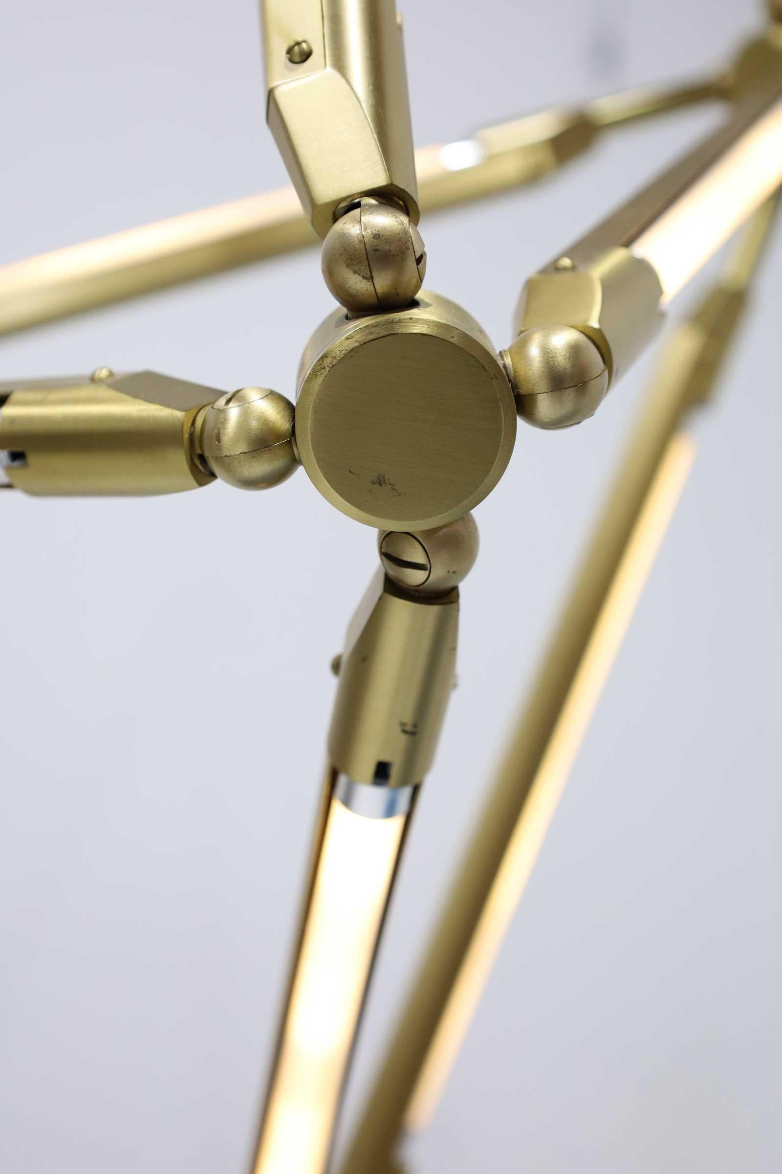 Metal Bec Brittain's Shy 17 Chandelier For Sale