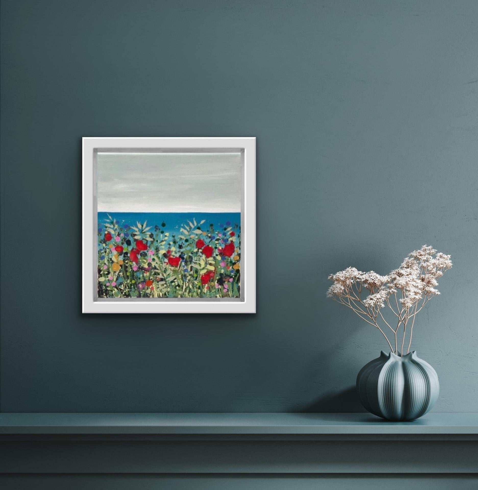 Becca Clegg, Cromer Tiny VI, Original Floral Painting, Contemporary Art For Sale 1
