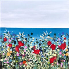 Becca Clegg, Cromer Tiny VI, peinture florale originale, art contemporain