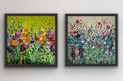 Cromer Grasses: Tutti Fruiti & Frimley Meadow Flowers IV, diptych