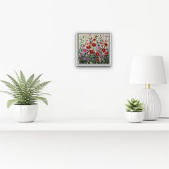 Hierbas delicadas IV, pintura original, paisaje