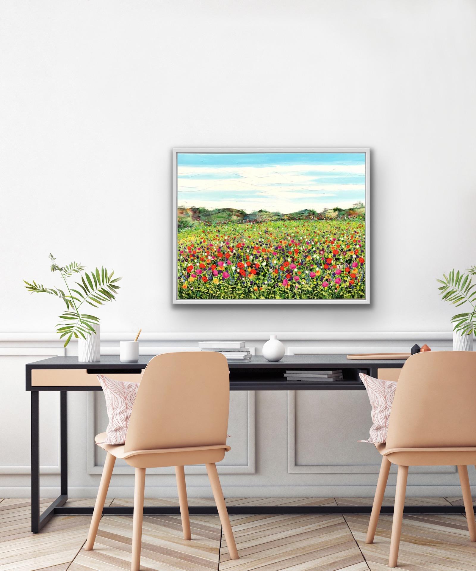 Edge Of The Meadow, Becca Cleg, Original Landscape Painting, Affordable Art For Sale 5