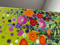 Frimley Meadow Flowers IV, original painting, landscape