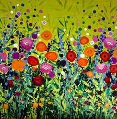 Frimley Meadow Flowers IV, original painting, landscape