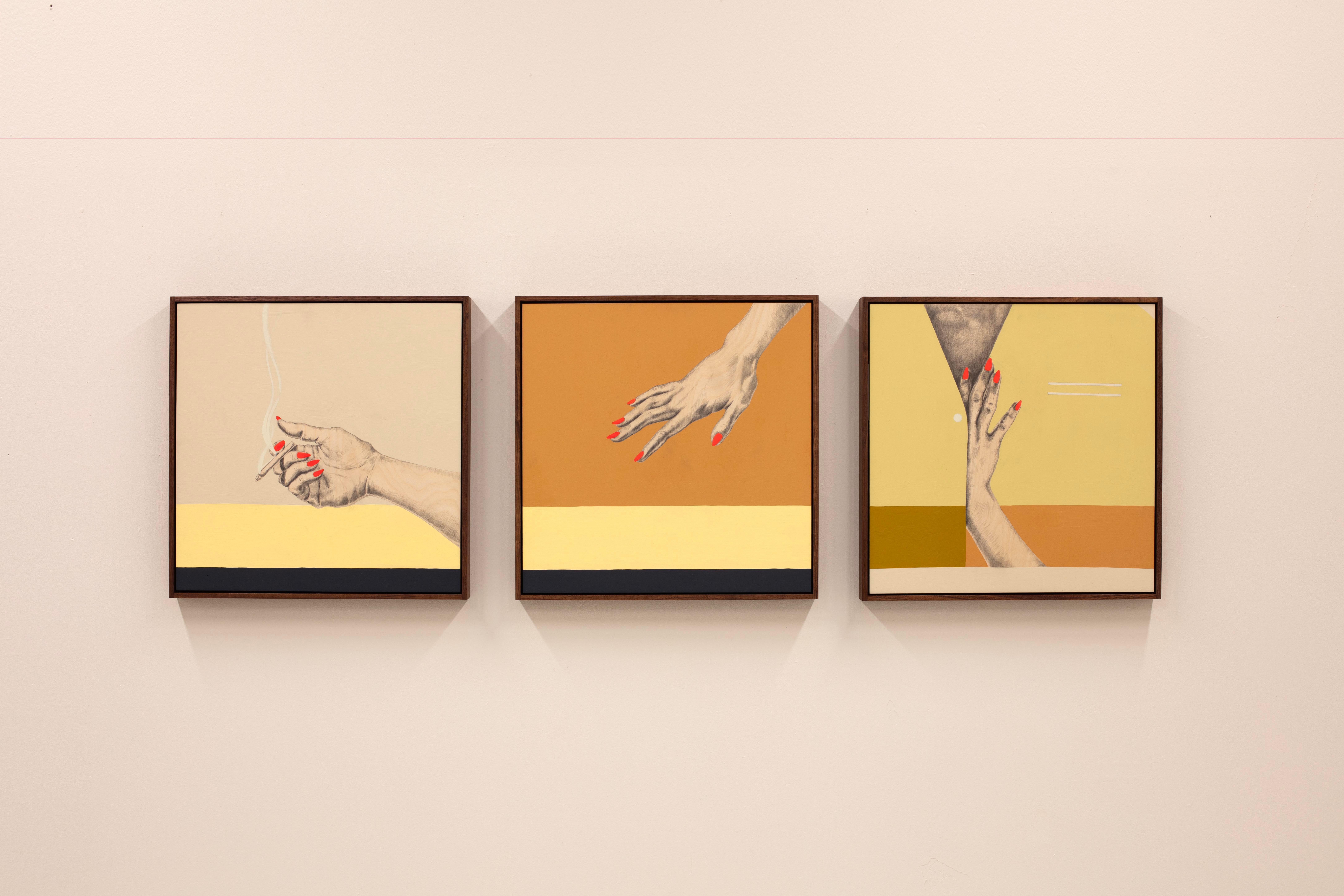 Nach, während, vor – Painting von Becca Fuhrman