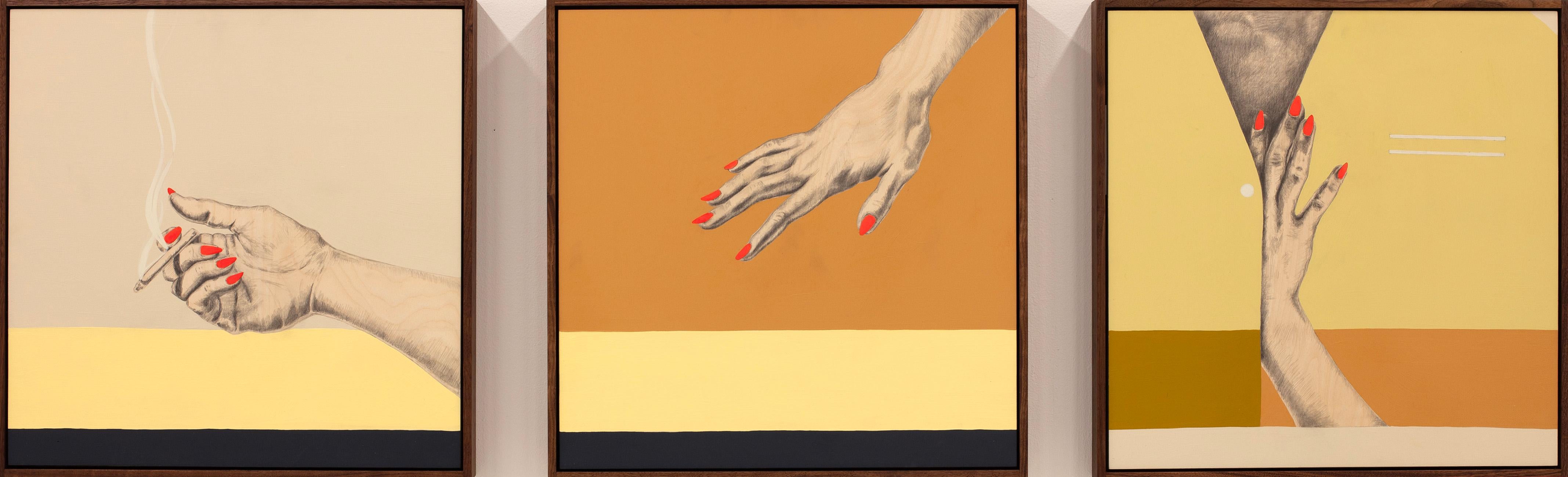 Becca Fuhrman Figurative Painting – Nach, während, vor